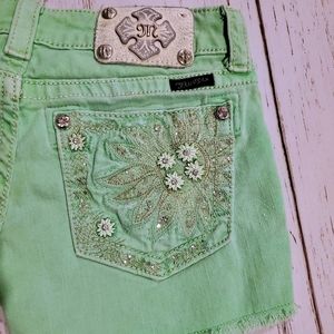 Miss Me Shorts Sz 27 Gorgeous Green